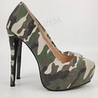 Женские камуфляжные Босоножки на платформе и высоком каблуке, размеры 39, 43, 44, 52