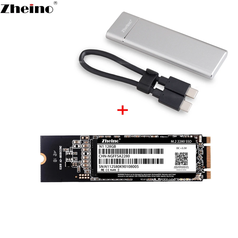 Zheino M.2 2280 внешний SSD для USB 3 1 Type C портативный Внешний жесткий диск ПК ноутбука