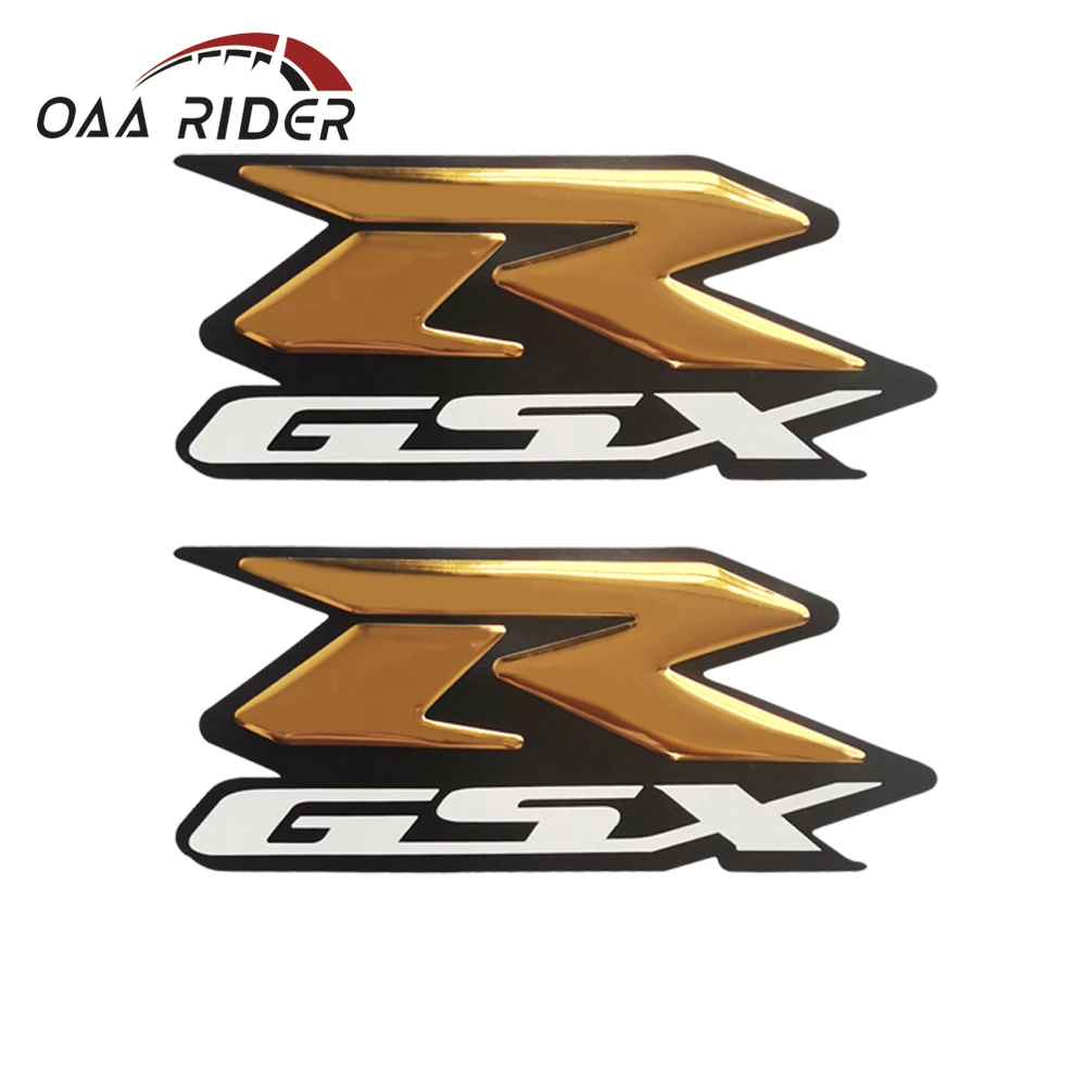 2 шт. наклейки на бак с логотипом для Suzuki GSX R GSXR 600 750 1000 1100 эмблема 3D обтекатели
