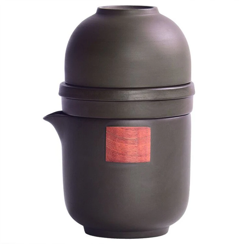 Чайный набор с фиолетовым песком китайский чайный кунг-фу керамический