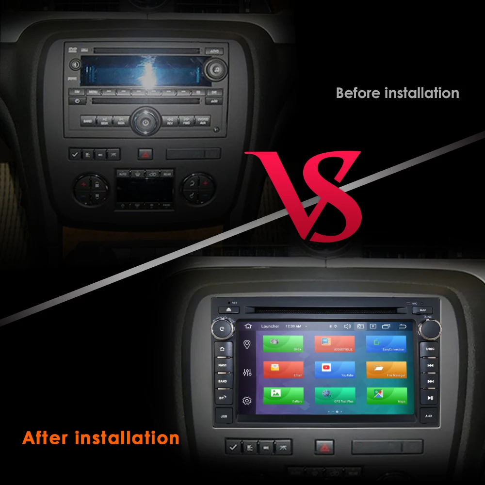 Android 9,0 автомобильный dvd-плеер радио для GMC Chevrolet Chevy Yukon Tahoe Sierra Acadia Suburban DSP ips PX5 4G ram 64G rom USB wifi