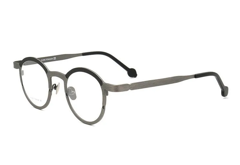 

High Quality Pure Titanium Round Glasses Unisex Progressive Multi-focal Lens Optical Eyewear See Near Far Reading Eyeglasses