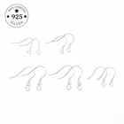 2 шт.пара 925 пробы Серебряная Ушная провода серьги крюк для самостоятельного изготовления ювелирных украшений изготовление сережек принадлежности аксессуары Findings