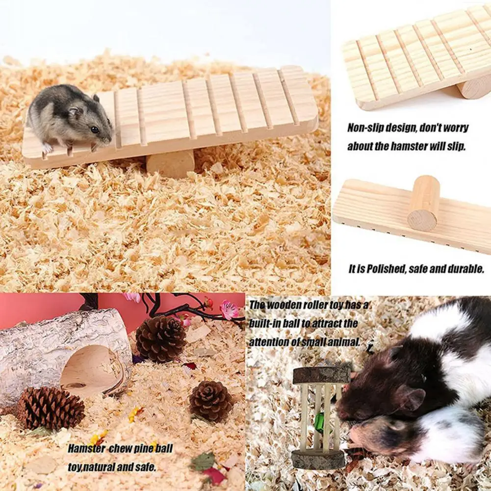 

7Pcs/Set Effective Hamster Chew Toy Set Multi-piece Molar Supplies Set Environmentally Friendly for Small Animals