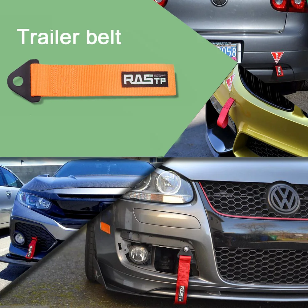 

USA Stock High-Strength Nylon Tow Rope Leash Tow Rope Racing Universal Tow Eye With Trailer With Bumper Trailer RS-TD001