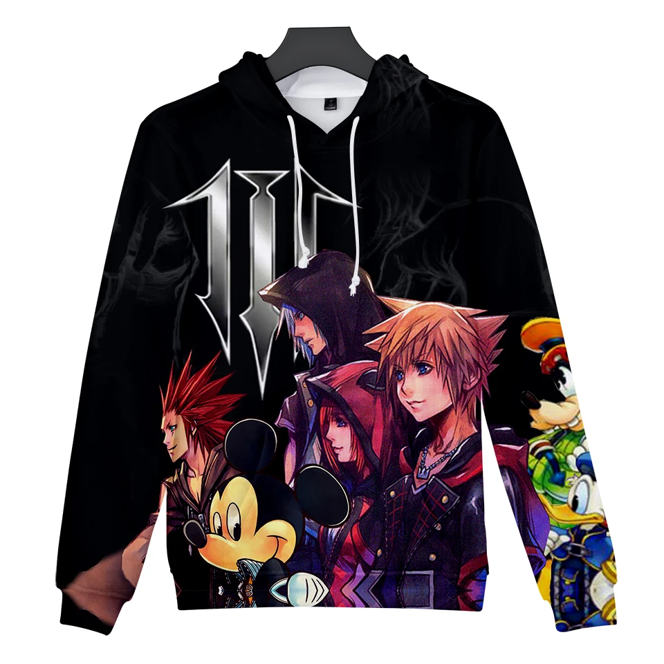

Толстовки с 3D принтом «Kingdom Hearts» в стиле Харадзюку; детская толстовка; Мужская и Женская толстовка большого размера в стиле «Kingdom Hearts»; уличн...