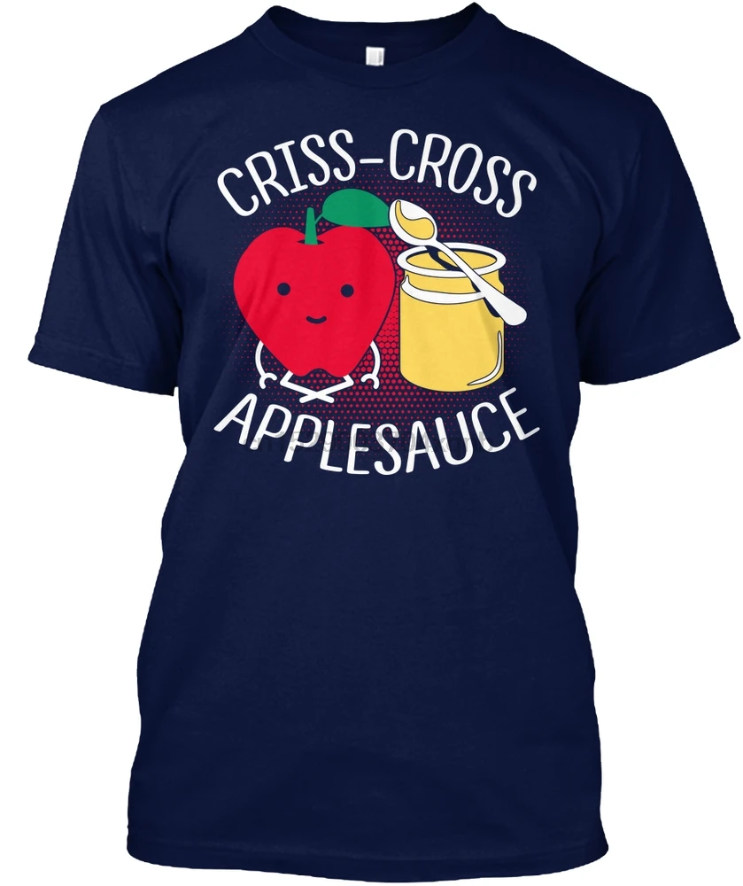 Мужская футболка крест накрест Applesauce рубашка женская футболка| |