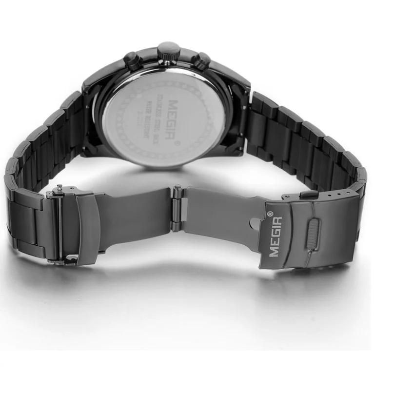 Часы MEGIR Мужские кварцевые с хронографом брендовые модные деловые в стиле