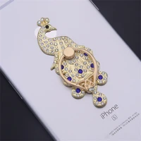 peacock mobile phone ring holder telephone cellular support accessories phone finger stand holder socket accesorios tel%c3%a9fono