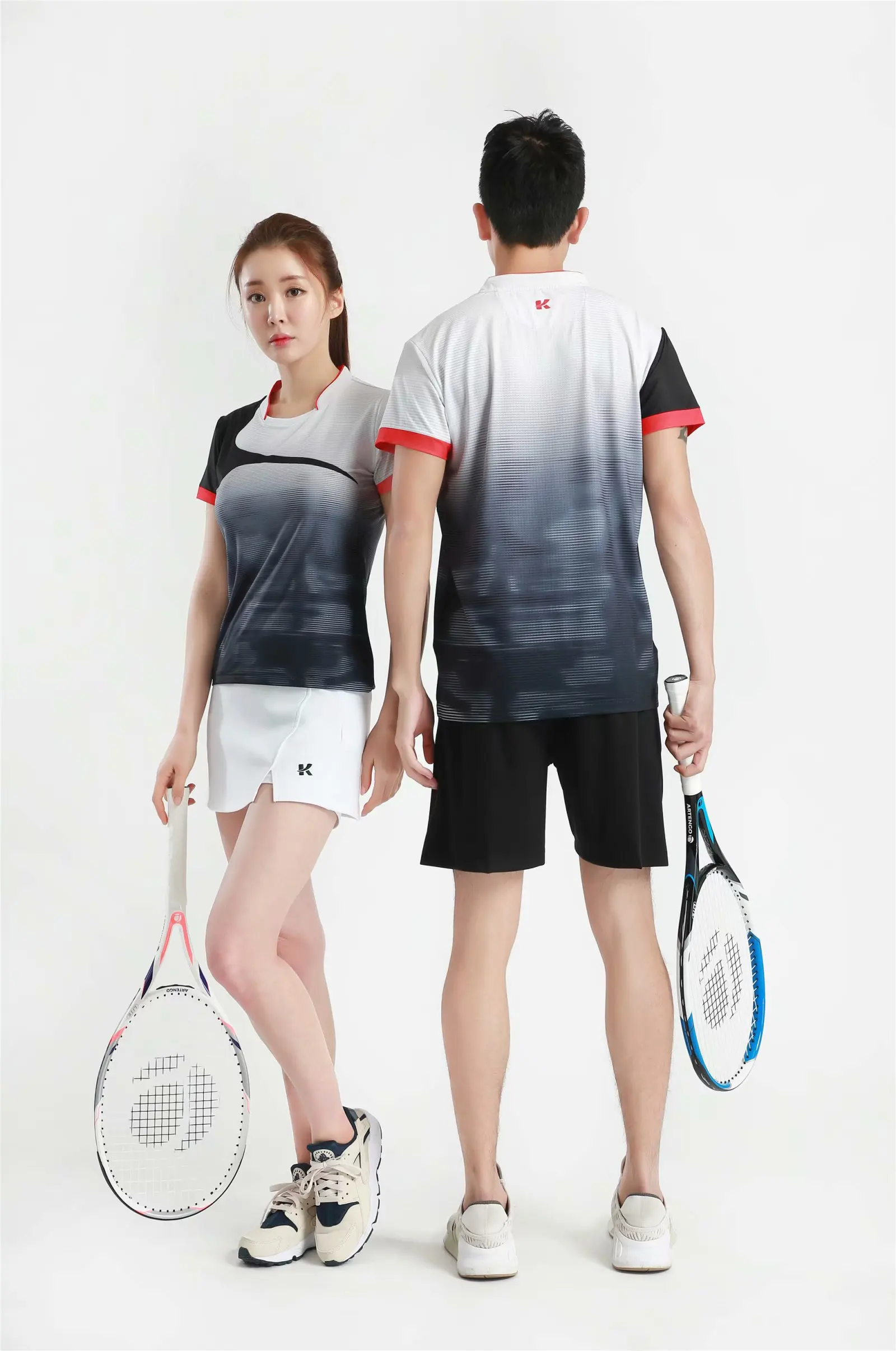 Новые спортивные рубашки для волейбола и бадминтона женщин мужчин Спортивная