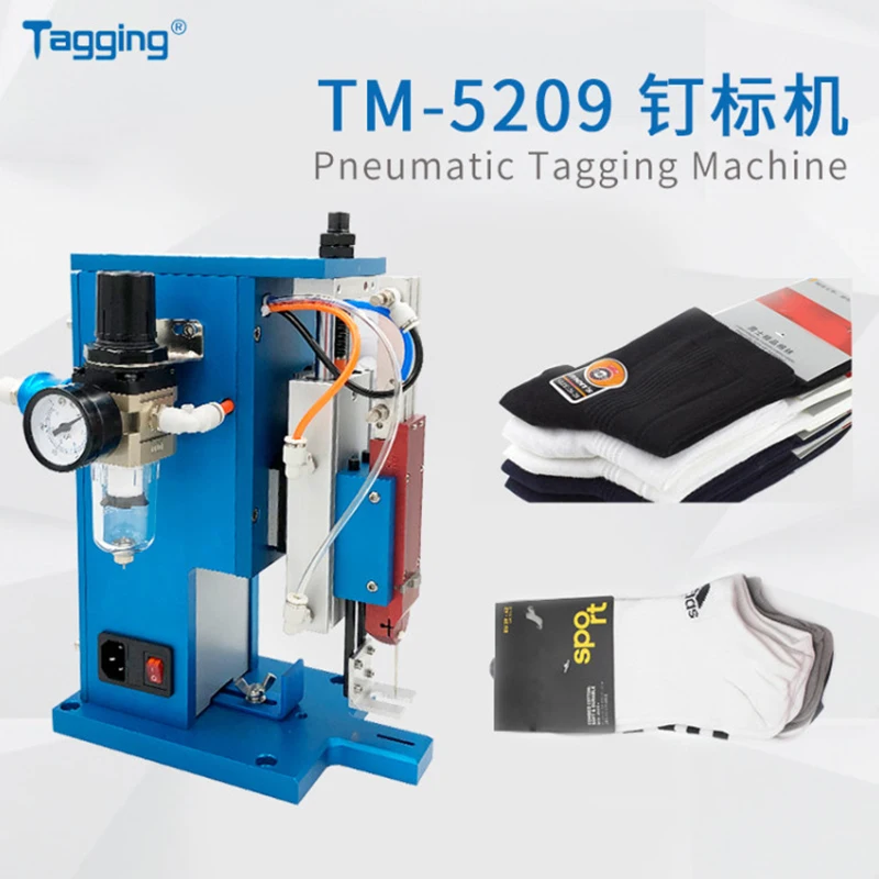 Фабрика прямые TM5209 пневматические этикетки машина для упаковки носочков