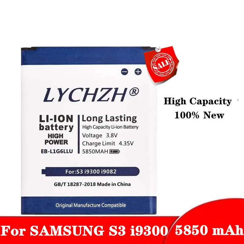 5850 мА/ч EB L1G6LLU Батарея для samsung S3 i9300 i747 i9308 i9305 i879 i9060 i9301 i9118 i9082 i535 L710 M440S