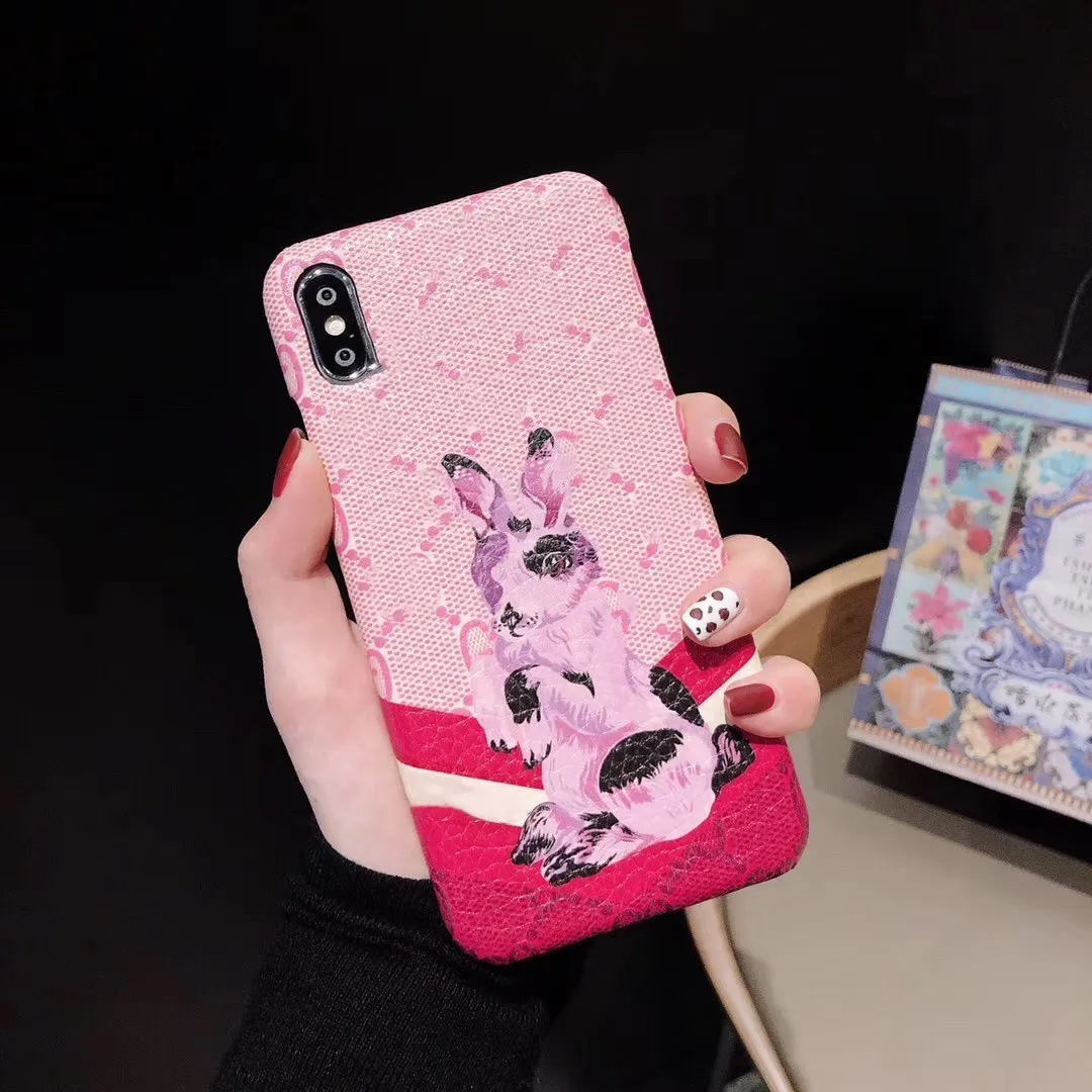 Роскошный жесткий кожаный чехол для мобильного телефона для iphone xsmax xs xr 7plus мультяшный медведь милая собака pc har pu кожаный чехол для телефона 8plus