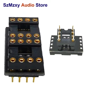 1PCS Gold-plated DIP8 Mono to Dual Op Amp Adapter Converter LME49710 OPA128 OPA627 AD847 AD797 OPA111 OPA455 OPA637 AD829 AD843