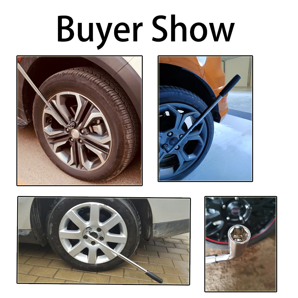 Автомобильный телескопический ключ для колес сверхмощный набор инструментов