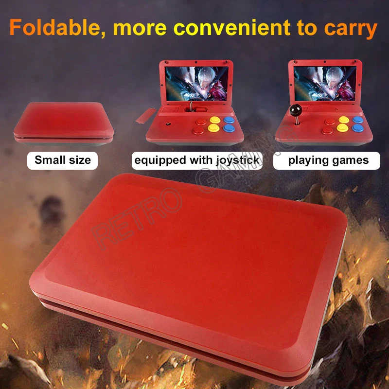 

Аркады видео чехол для телефона в виде ретро-игровой консоли POWKIDDY A13 10 дюймов джойстик съемный джойстик HD Выход игровой Мини-4