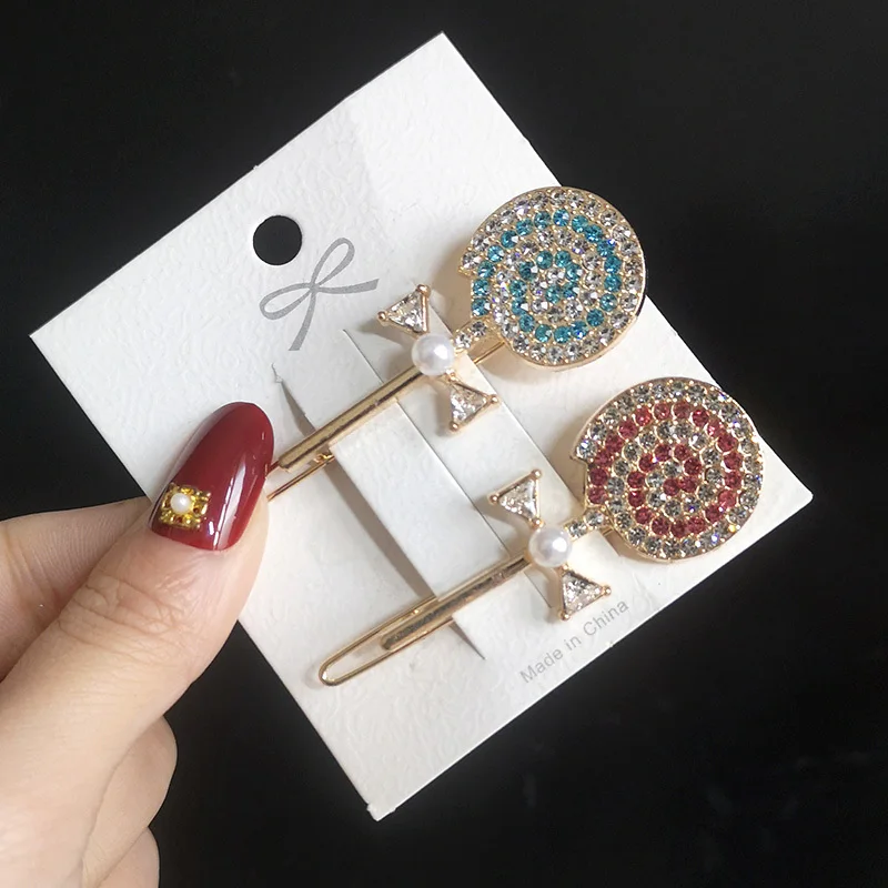 

Korean Shiny Crystal Hair Clips Set Fashion Side Clips For Women Girl Pearl Rhinestone Hairpin For Hair Accessories 2021 Trendy