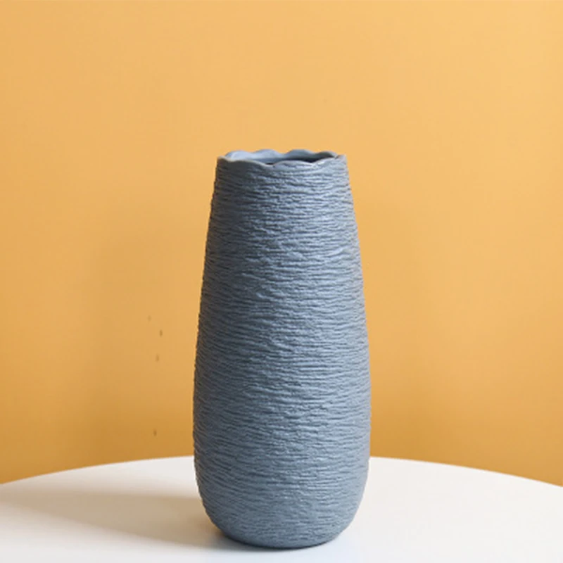 

Greative Rose Flower Vase Decoration Home Floral Vase Ceramic Dried Flower Pot Flower Basket Nordic Decoration Vases For Flowers