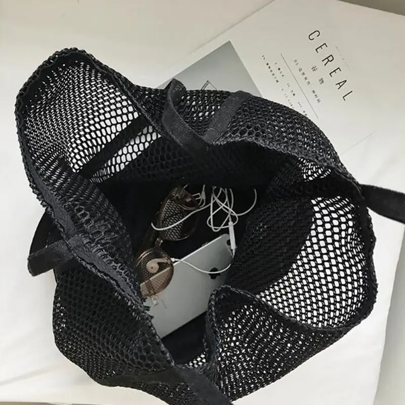 Новинка 2020 женская сумка с узором сетчатая открытая для песчаного пляжа посылка