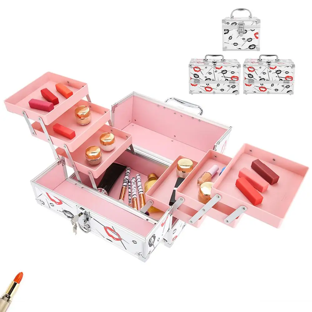 Профессиональный косметический ящик для хранения большая емкость женские