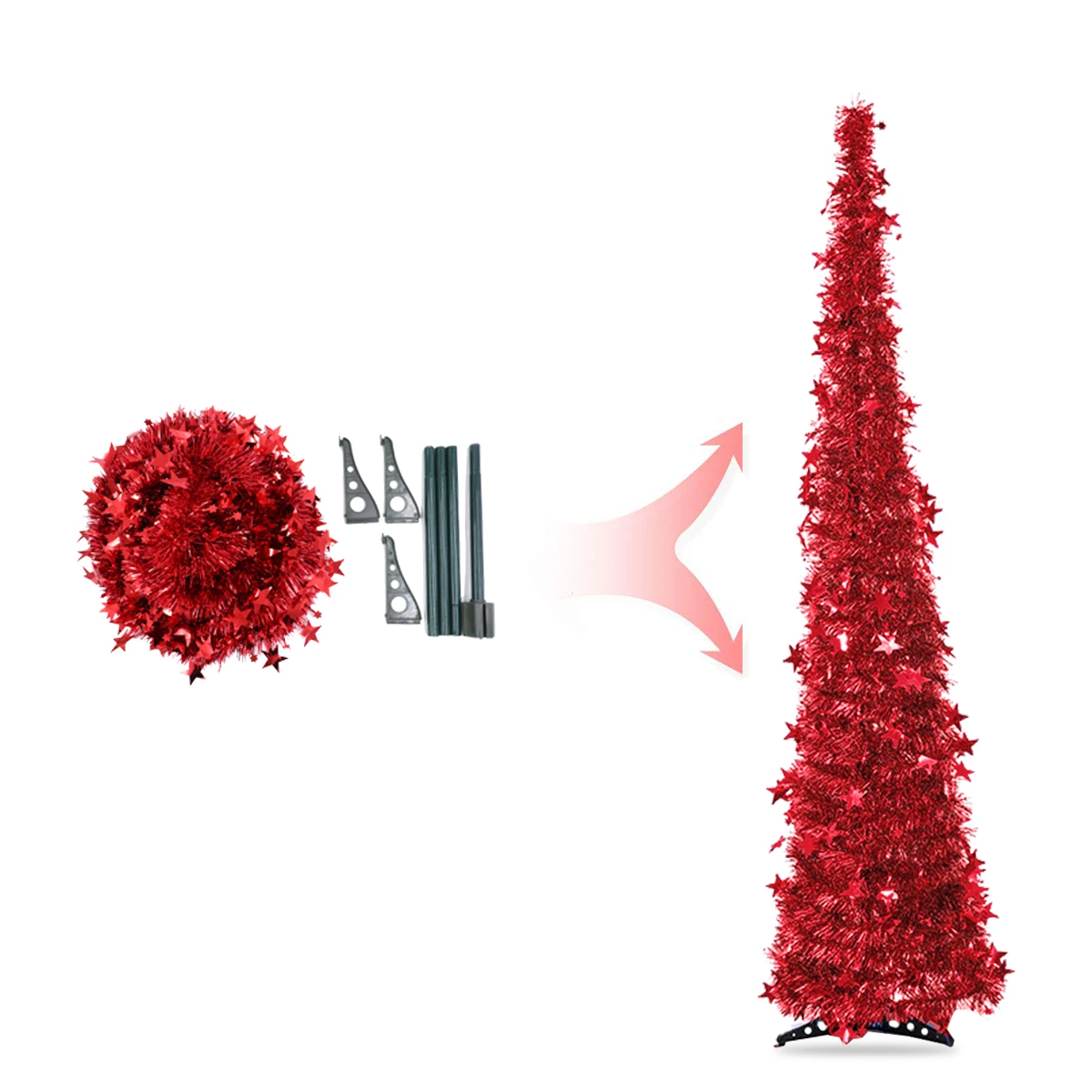 QIFU 1,2 м 3D войлочные украшения для рождественской елки для дома Navidad рождественские украшения для рождественской елки подарок на год
