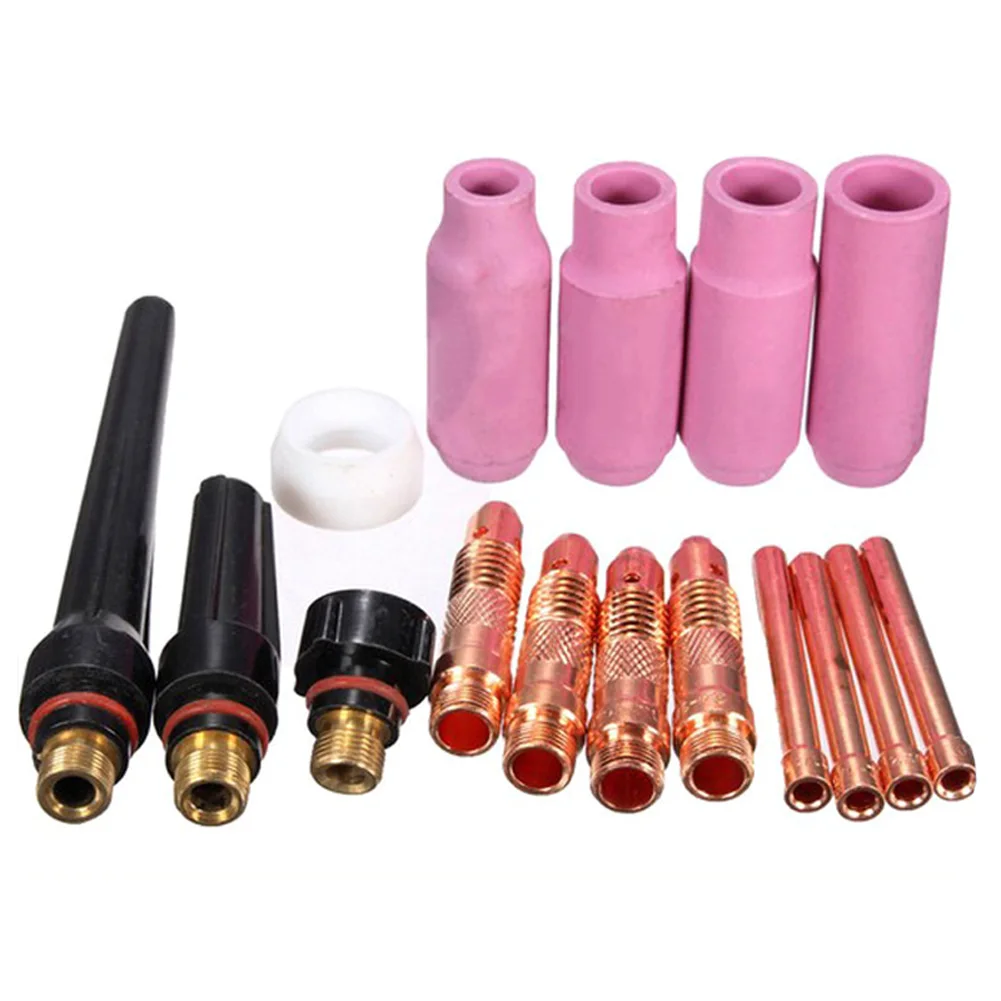 16 Pcs Gas Lens Welding Torch Stubby Kit Argon Tools Accessories For Tig WP-17/18/26 Series | Инструменты