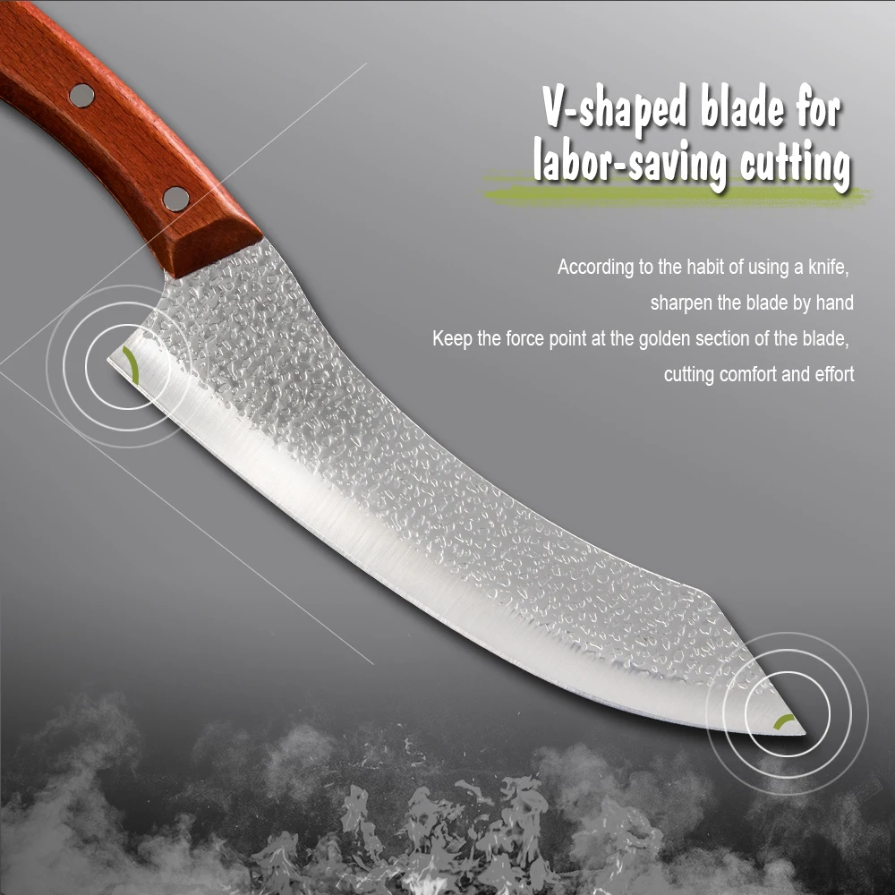 XYj 8-дюймовый сербский шеф-нож кованый нож Kiritsuke шеф-повар накири для выживания
