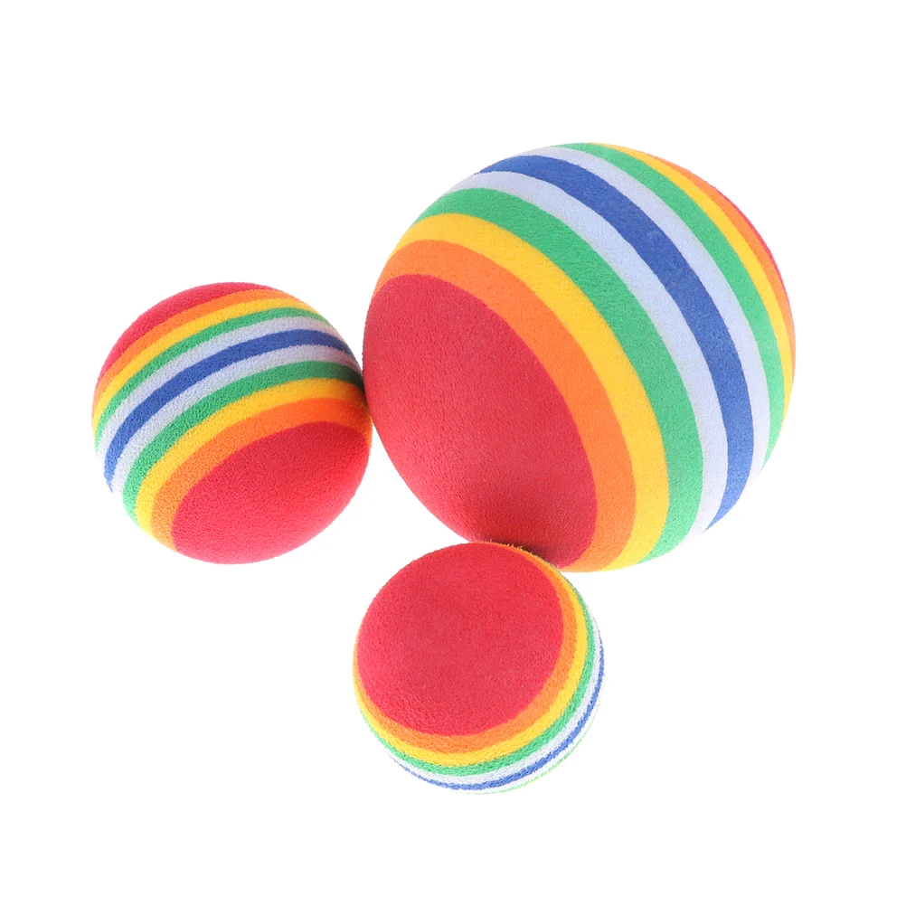 

5PCS Foam Sponge Balls Children's Outdoor Play Rainbow Color Ball Kid Funny Toy