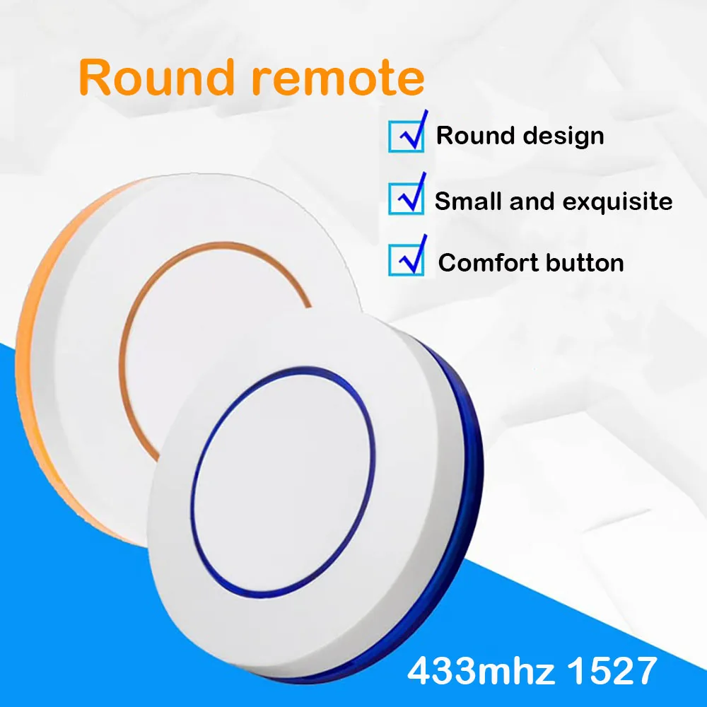

Used for Wireless Doorbell Home Doorbell 433 MHz EV1527 Remote control 1 Button Transmitter learning Remote control