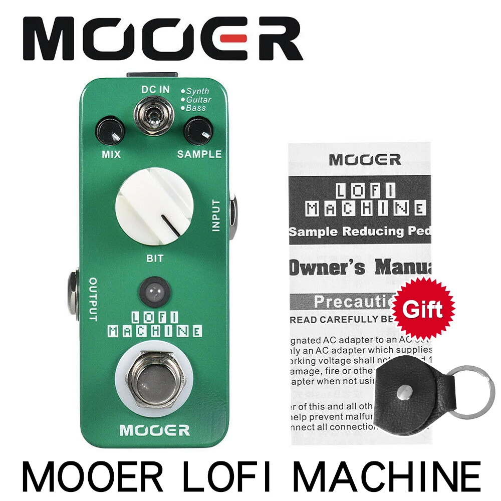 Portable MOOER LOFI MACHINE Sample Reducing Guitar Effect Pedal 3 Modes True Bypass Full Metal Shell