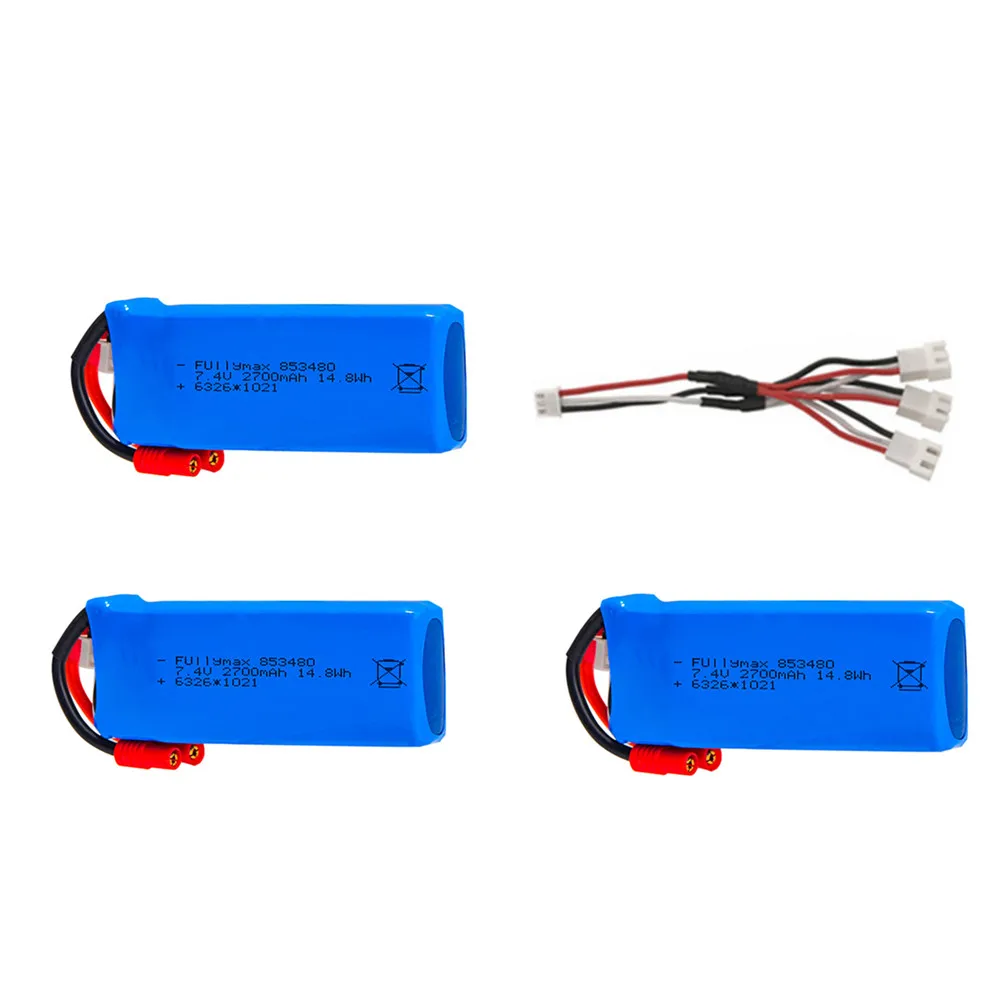 Набор батарей Lipo 2700 мАч 7 4 В + зарядное устройство для Syma X8W X8C X8G X8HC X8HW X8HG RC Quadcopter Drone