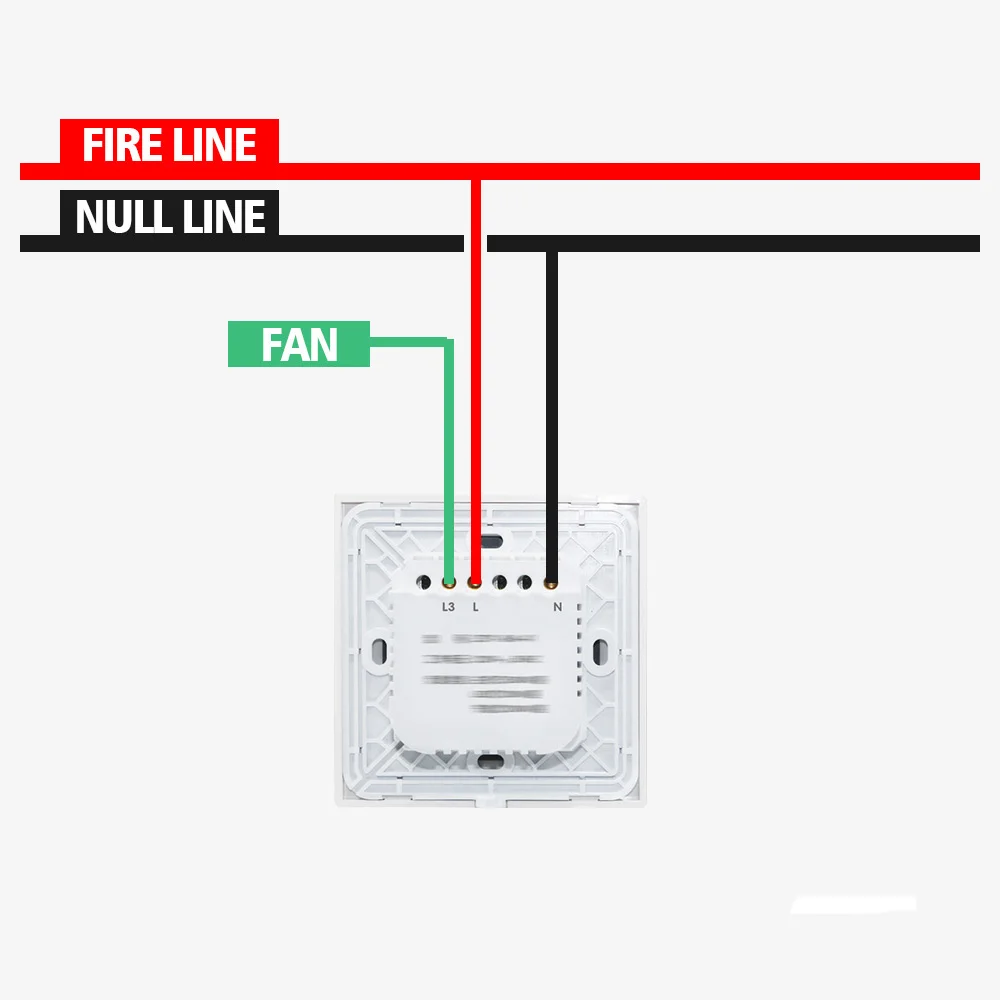 Новый ЕС Стандартный Вентилятор Диммер приложение Wi-Fi для Управление сенсорный