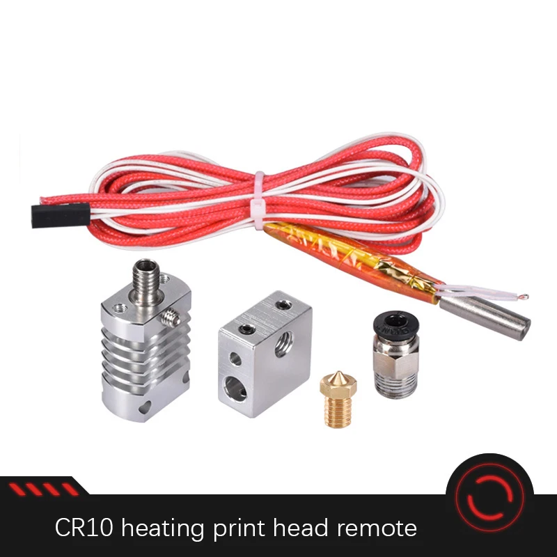 

3D Printer Parts CR10 Hotend Extruder Kit 12V 40W For Ender-3 CR10 Printer Nozzle Heated Block Parts
