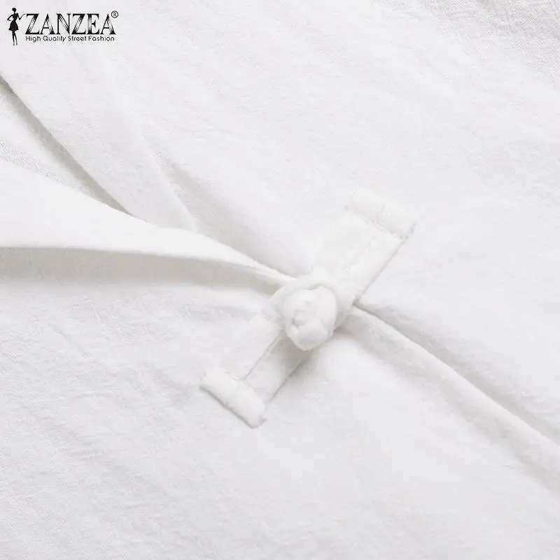 

Women Vintage Blazers ZANZEA 2021 Spring Autumn Casual Lapel Outwear Plus Size 5XL Female Single Button Pockets Split Work Coats