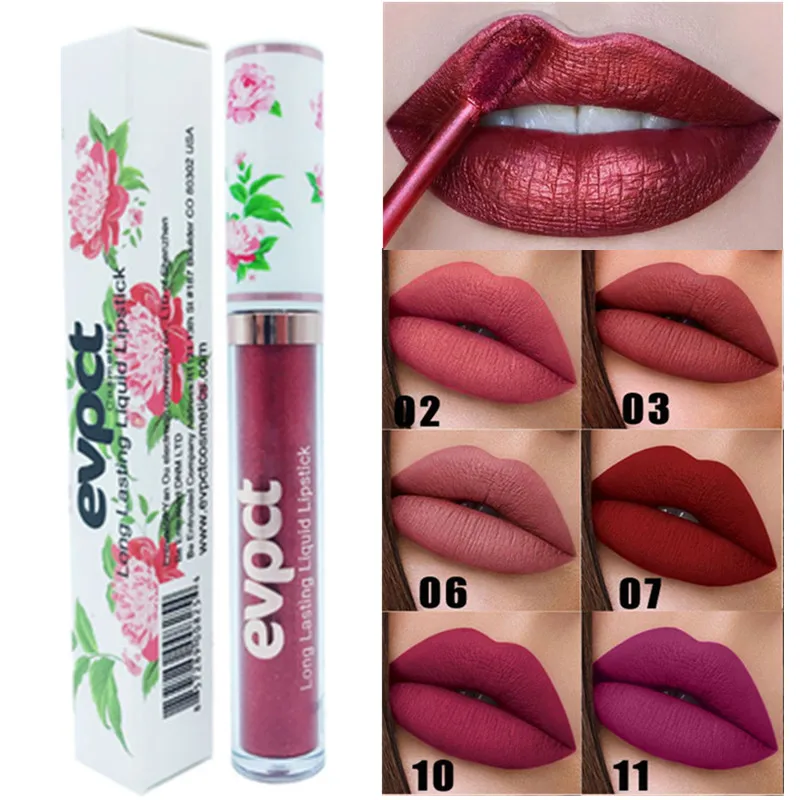 

24 Hours Long Lasting Highly Saturated Lipstick Waterproof Velvet Matte Liquid Lip Gloss Lip Liner Makeup Cosmetics Gift