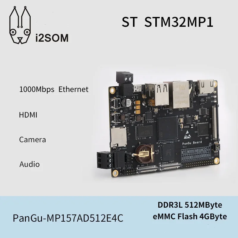 1 шт. набор для разработки i2SOM PanGu ARM Linux с STM32MP1 серии STM32MP157A MCU и акриловой оболочкой