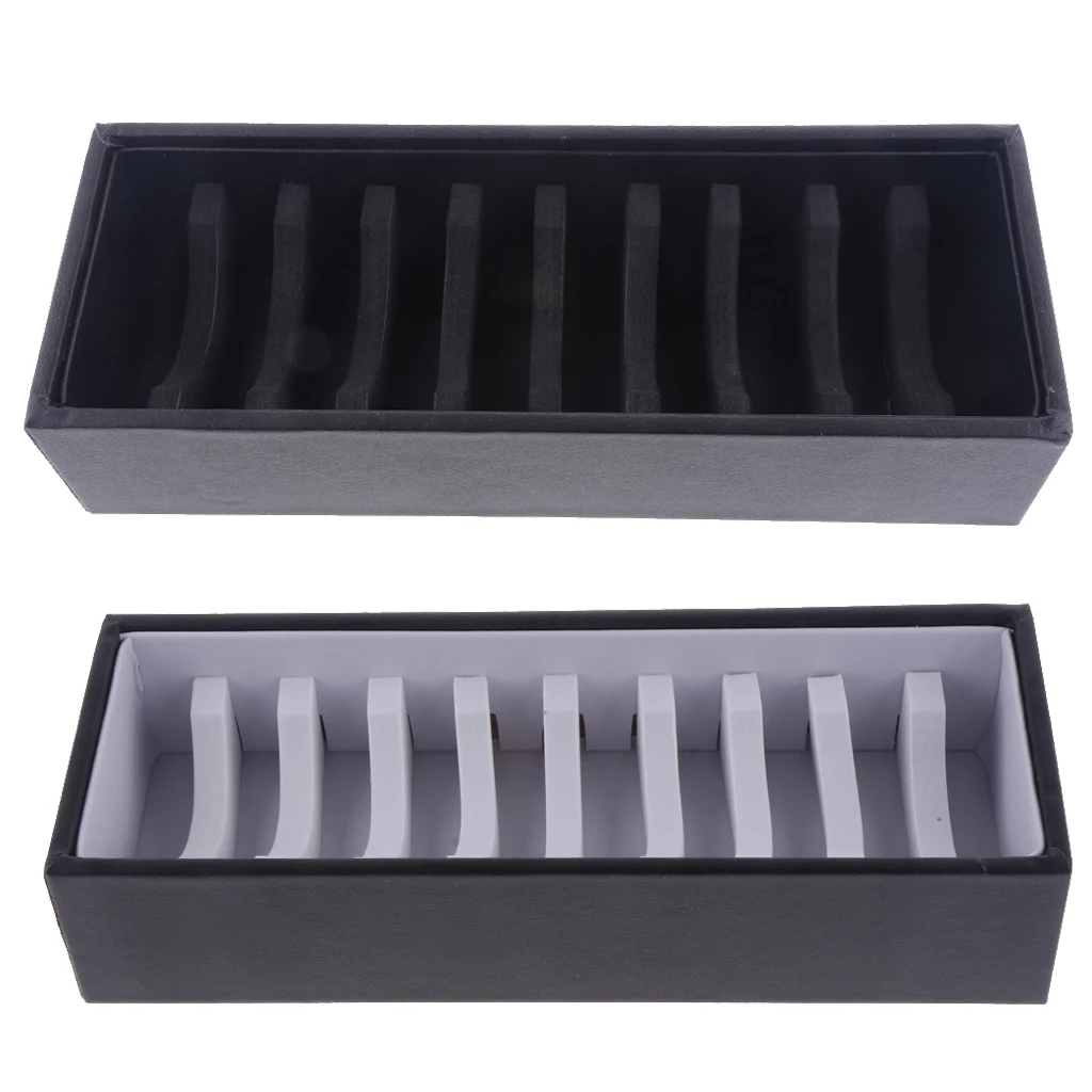 

PVC Cardboard Jewelry Tray Showcase Display Organizer 24x9x5cm 10 Slots