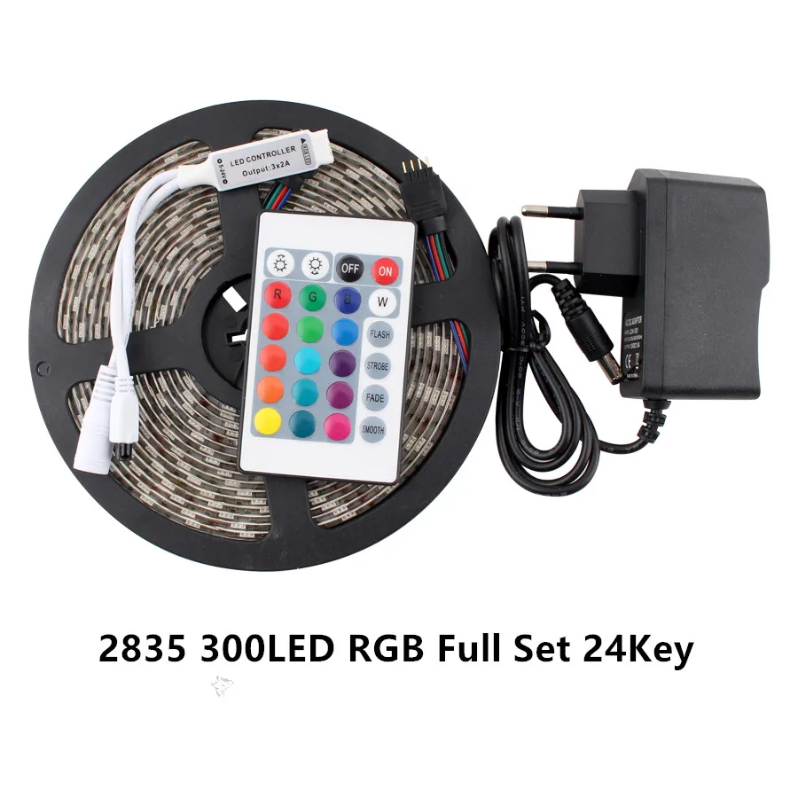 

Светодиодная водонепроницаемая лента RGB SMD 2835, 5 м, 12 В постоянного тока