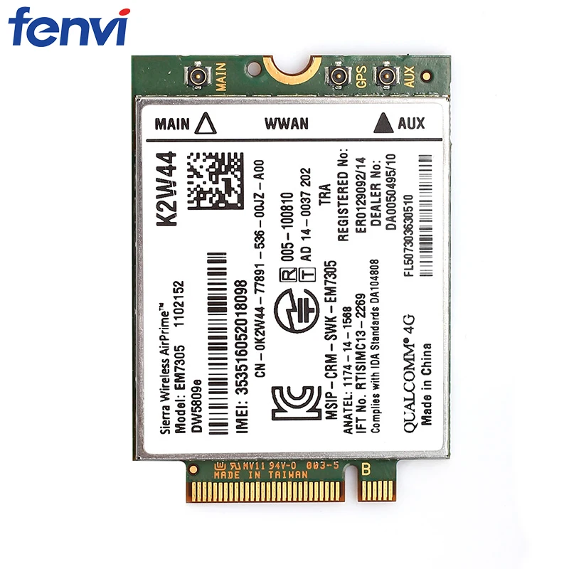 Беспроводной адаптер Wi-Fi для Sierra Airprime EM7305 M.2 NGFF 4G LTE модуль WWAN для Dell e7450 e7250 e5550/5550 e5450/5450