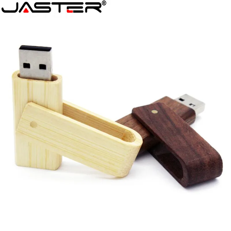 JASTER (10 шт. бесплатный логотип) деревянный поворотный usb 2 0 disck флэш накопитель
