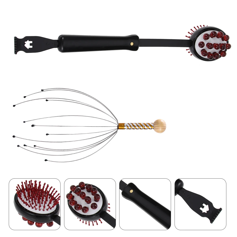 

2Pcs Meridian Massagers Massage Hammers Massage Combs Massage Tools for Health Families