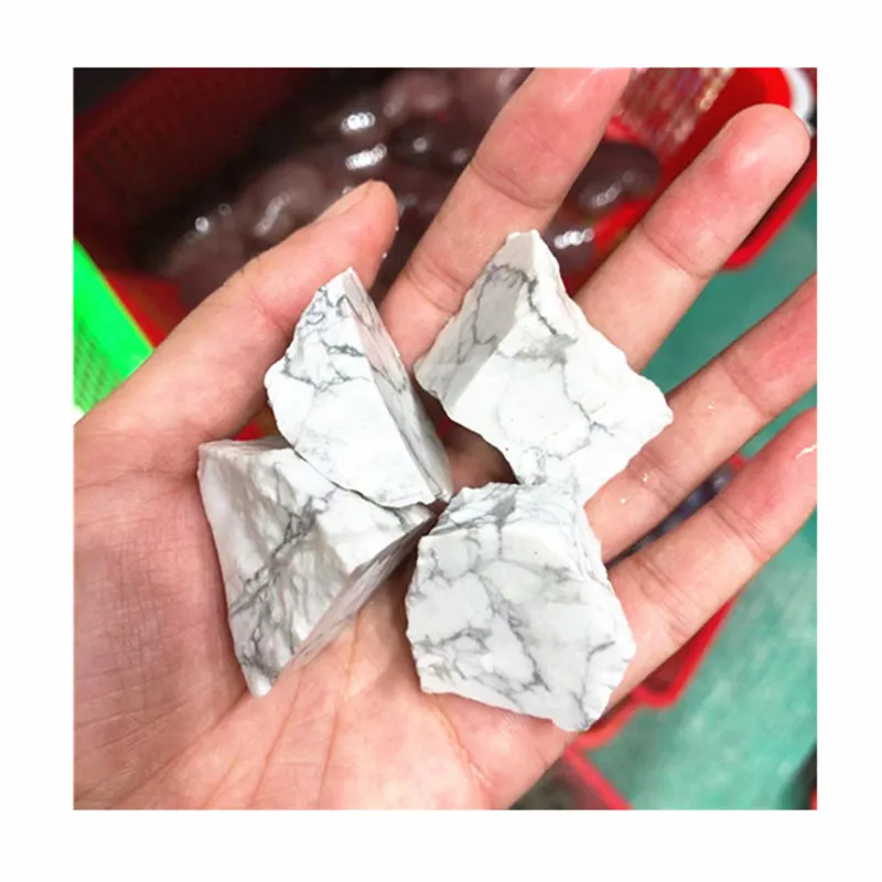 

Natural Howlite Hand Carved Rough Stones Crystal Healing Gemstone For Sale