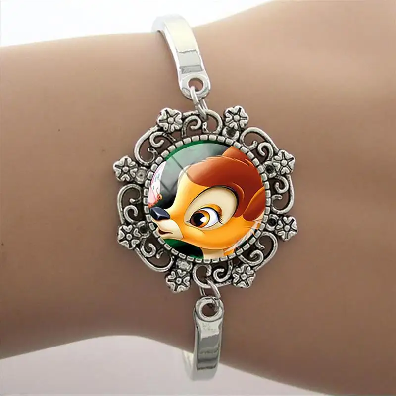 Кружевной браслет с изображением кролика Диснея оленя Бэмби классические