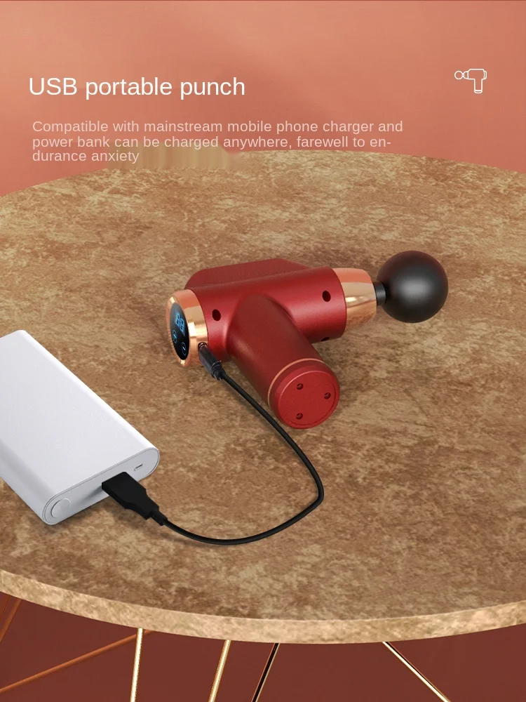 

TT Massage Gun Muscle-Relaxing Tool Fitness Professional Mini Neck Cream Grab Film Instrument Electric Massaging Machine