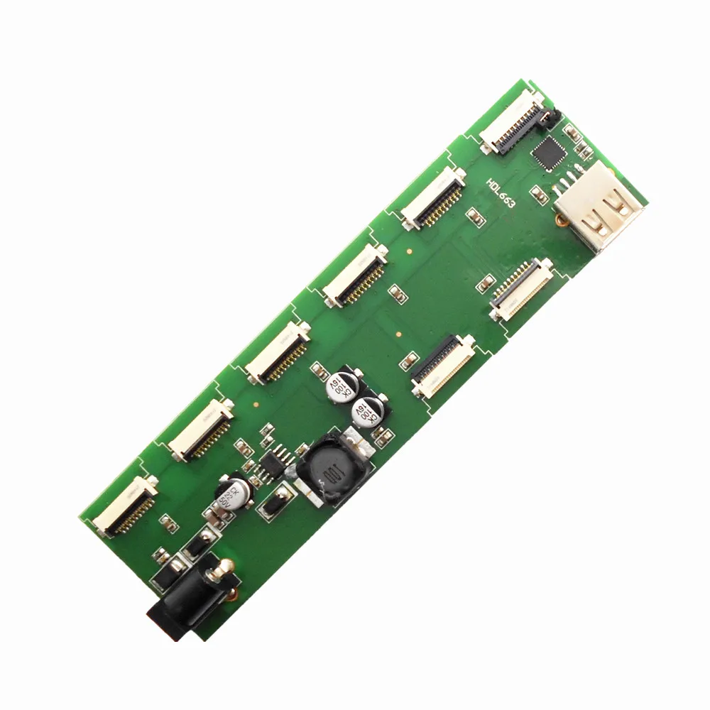 HDL663 8-канальная параллельная плата адаптера USB для 10Pin_1.0 FCC Diwen screen debugging interface |