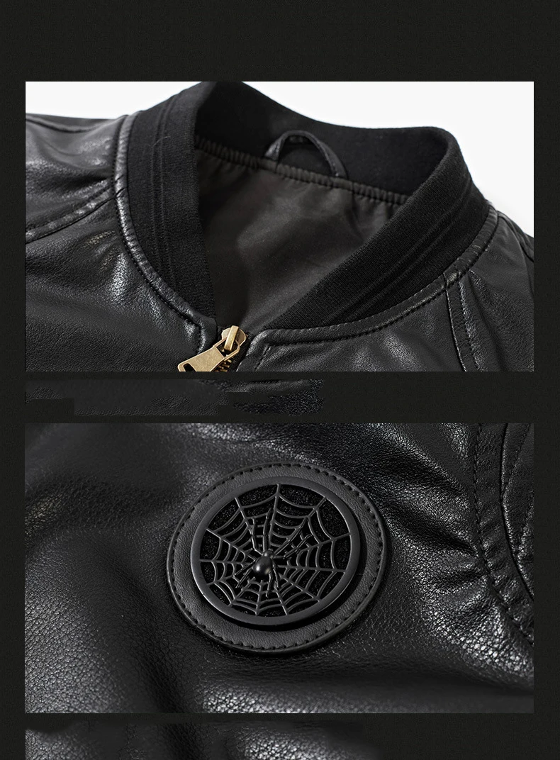 Мужская куртка бомбер из искусственной кожи Ma 1 летная пилот ВВС мужские кожаные