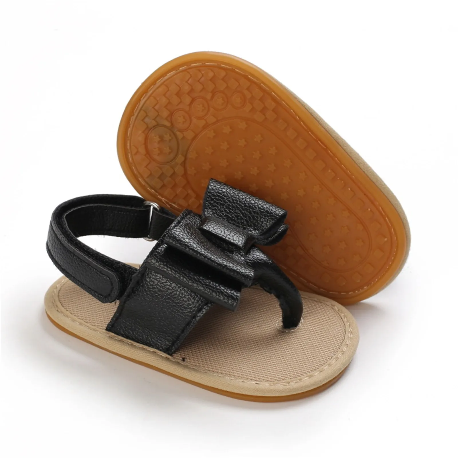 

2021 Fashion Sandals Toddler Baby Summer Bowknot Anti-slip Walking Shoes Prewalker Sandals No-slip Comfort