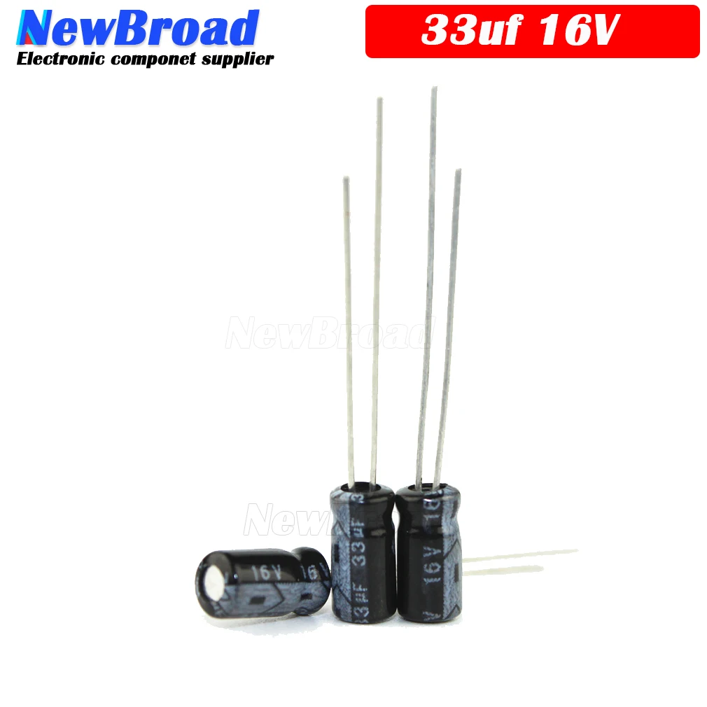 10PCS Original aluminum electrolytic capacitor 33UF 16V 25V 50V 63V 100V 200V 250V 400V 450V plug-in multi specification - купить по