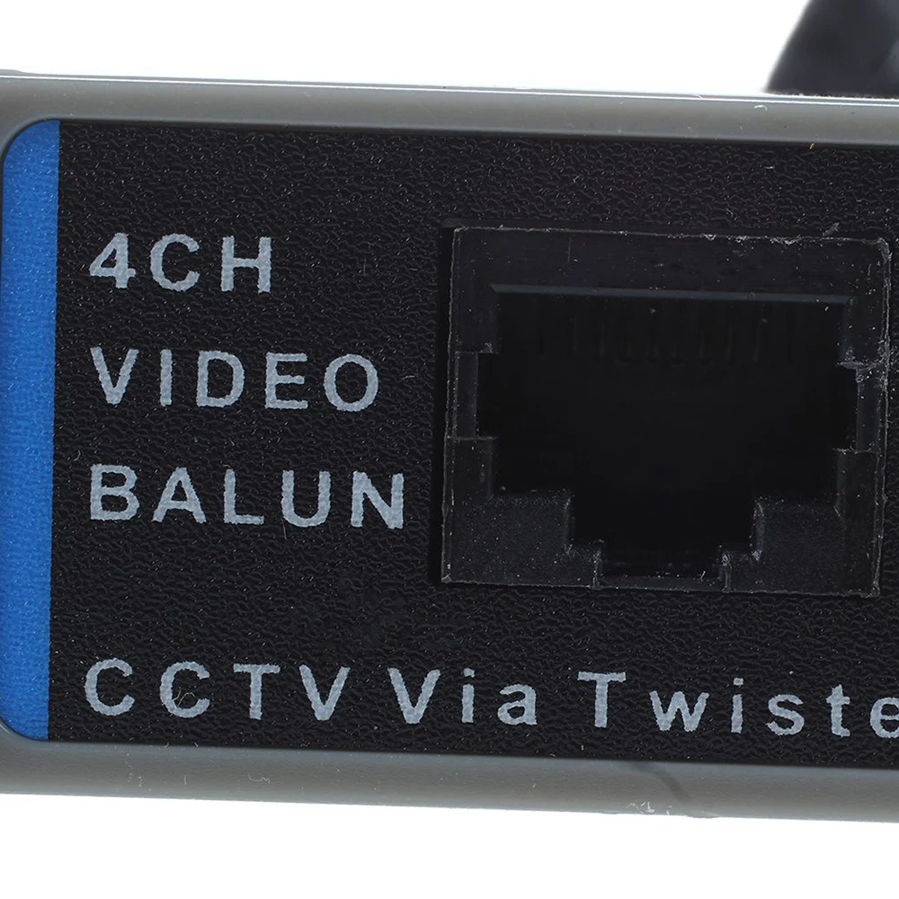 

4 Channel Video Balun BNC Male Connector UTP CAT5 Transmitter Anti Interference Video Balun for CCTV Surveillance Camera