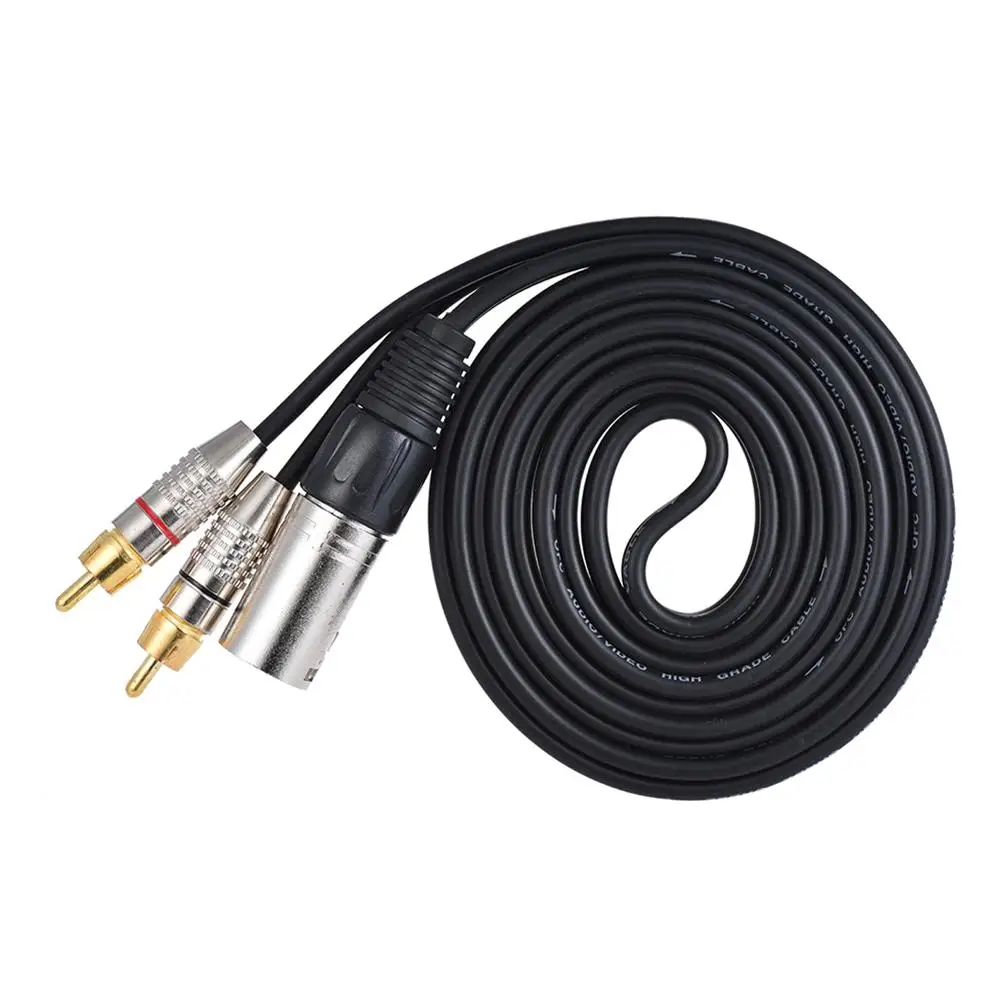 3 м 1 XLR на 2 штекера RCA штекер стерео аудиокабель Y разделительный провод шнур |